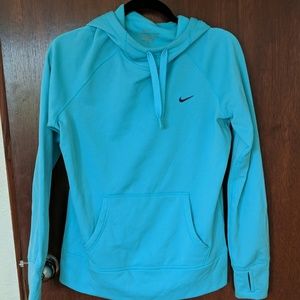 Nike teal blue therma-fit hoodie